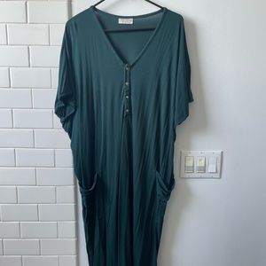 Dwell and Slumber Cocoon Dress XS / S Emerald